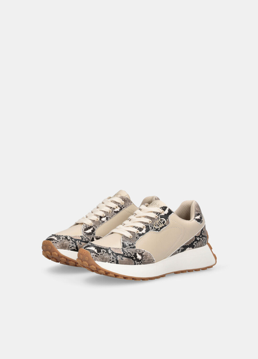 snakeskin-print sneakers