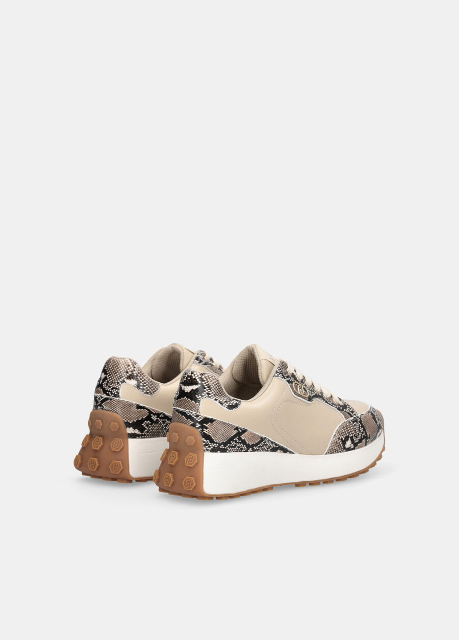 snakeskin-print sneakers