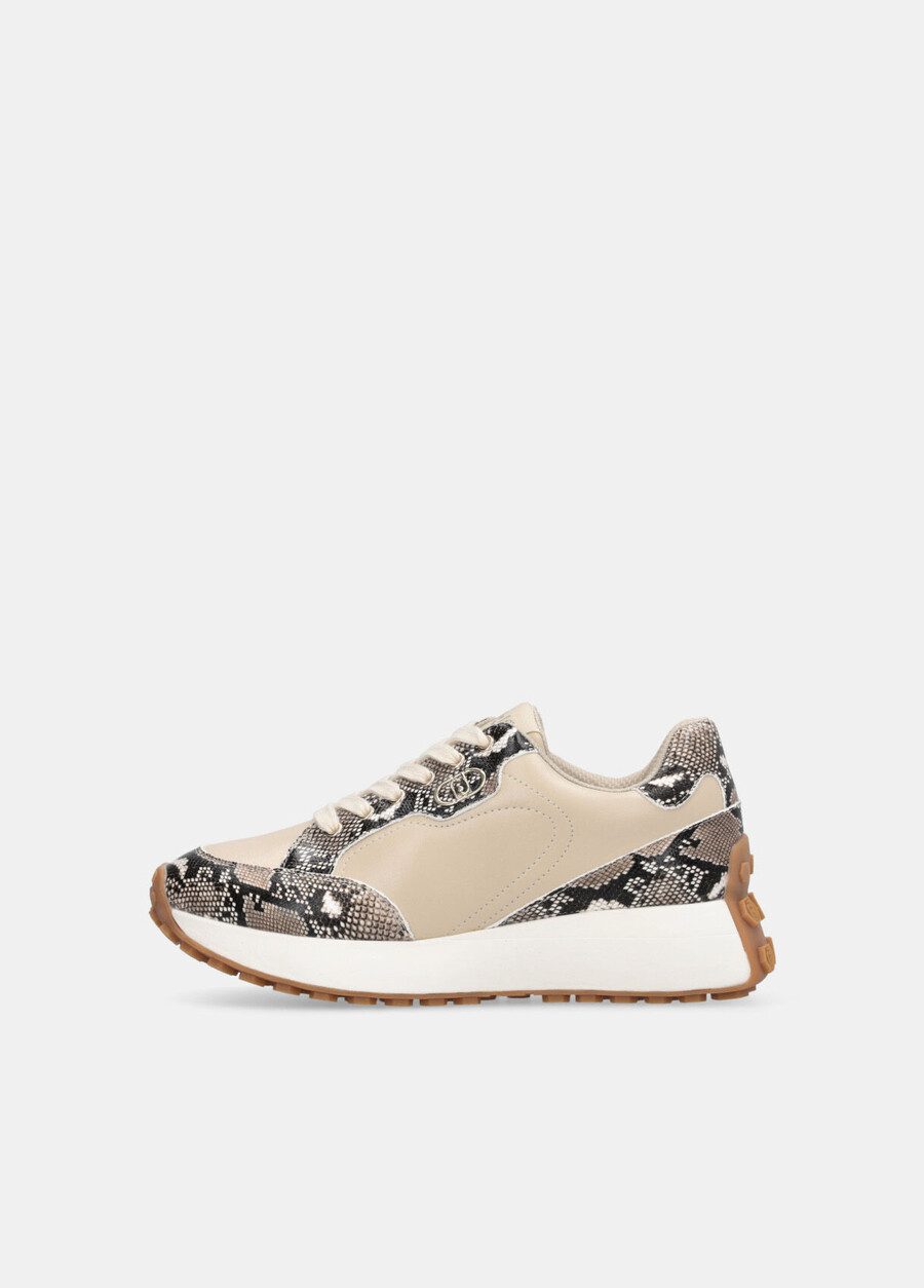 snakeskin-print sneakers