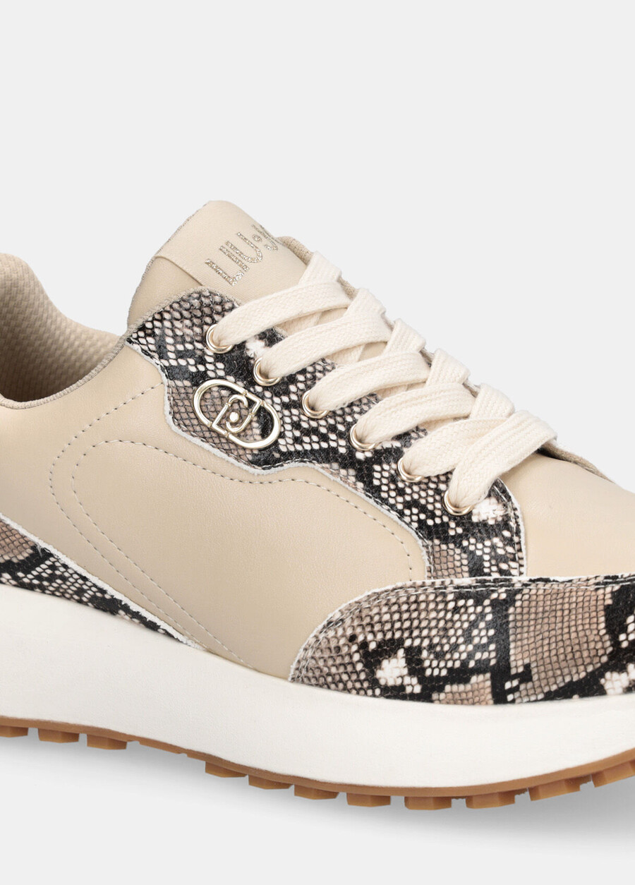 snakeskin-print sneakers