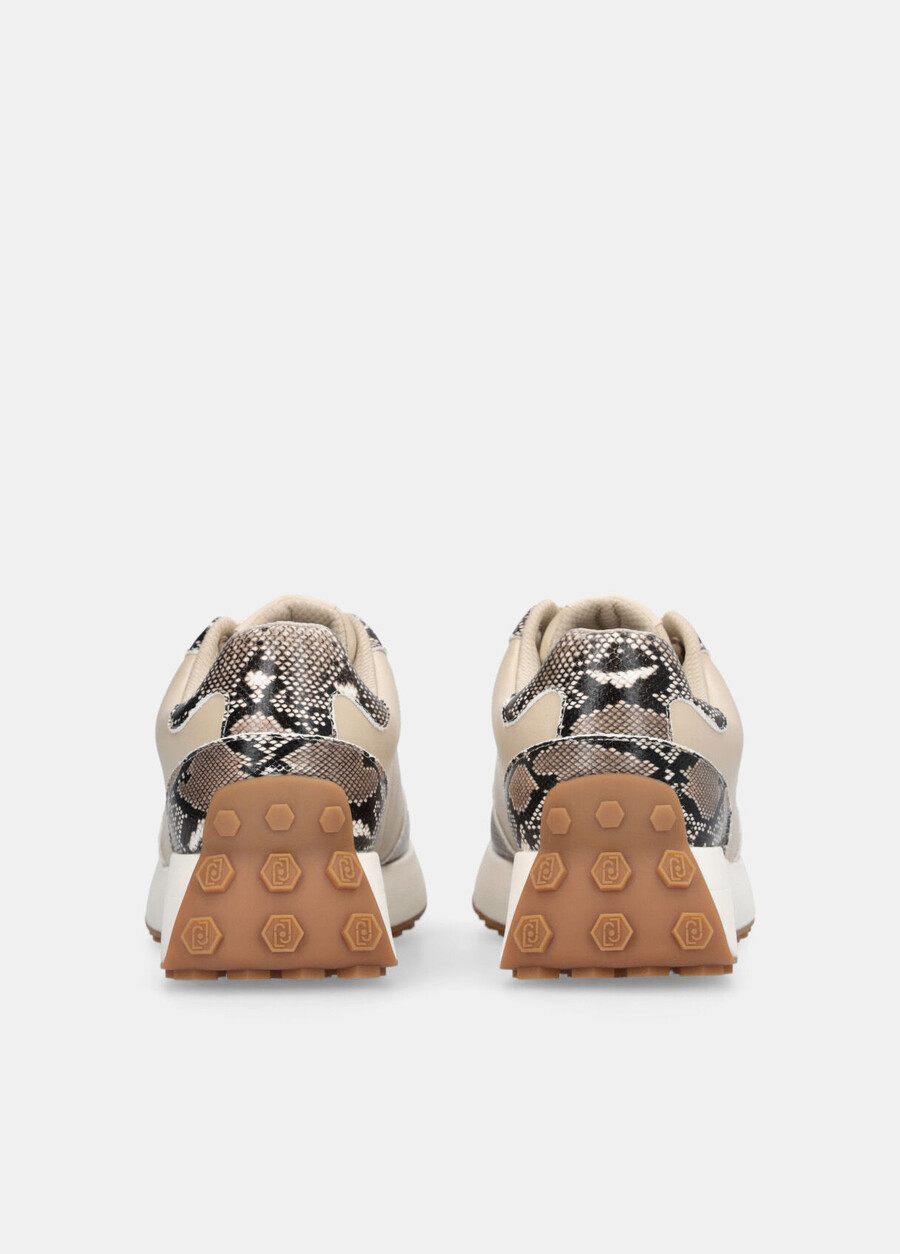 snakeskin-print sneakers