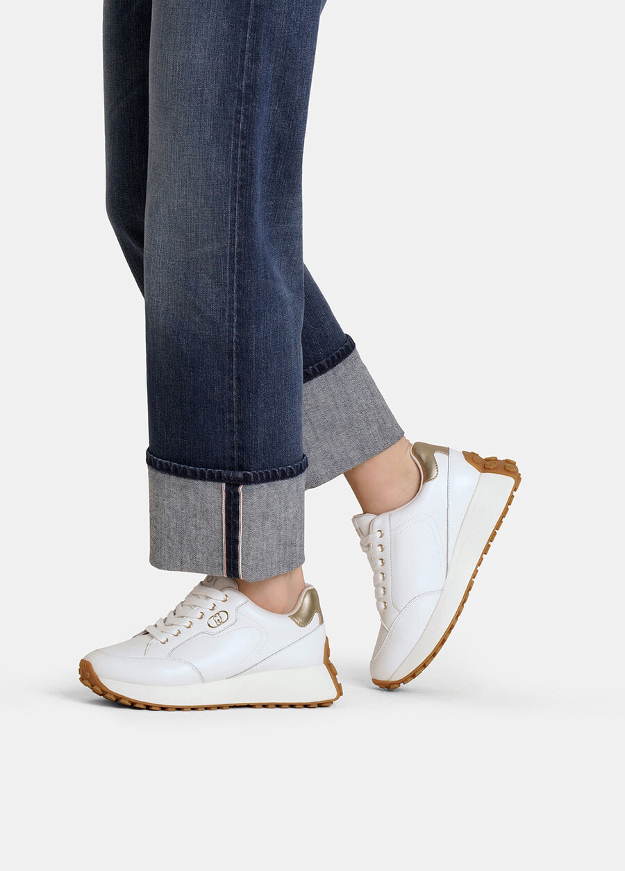leather sneakers
