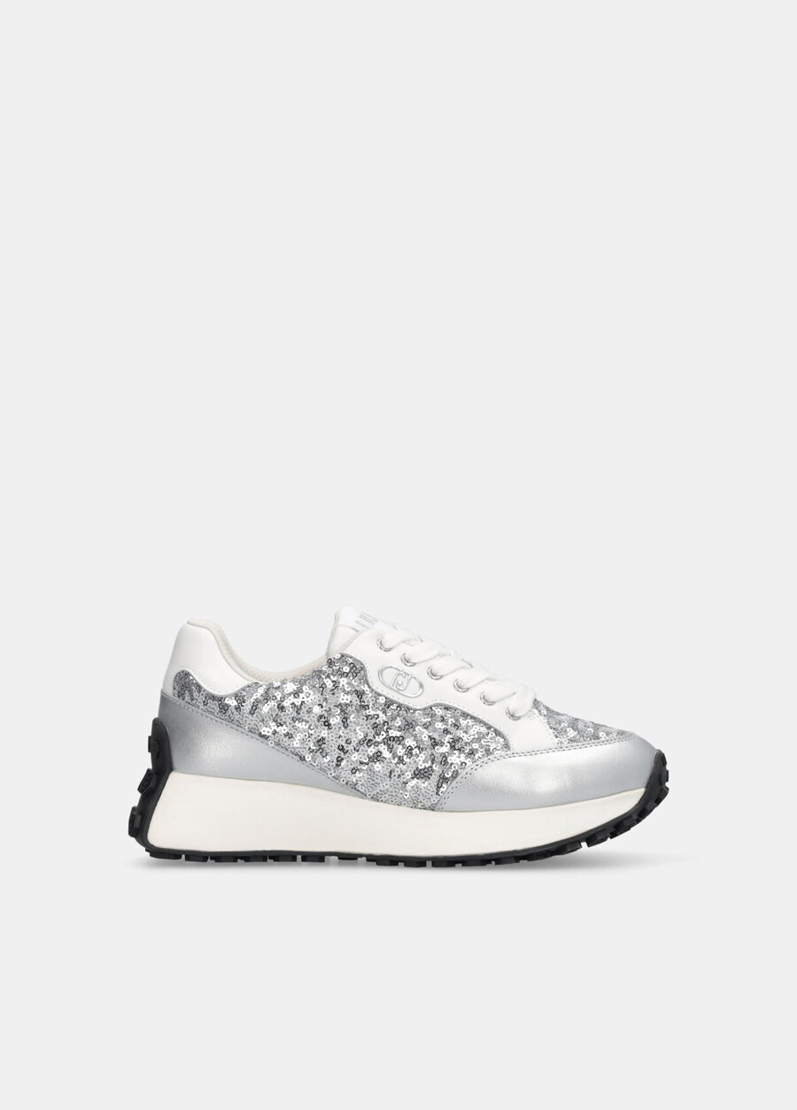 sneakers with all-over glitter