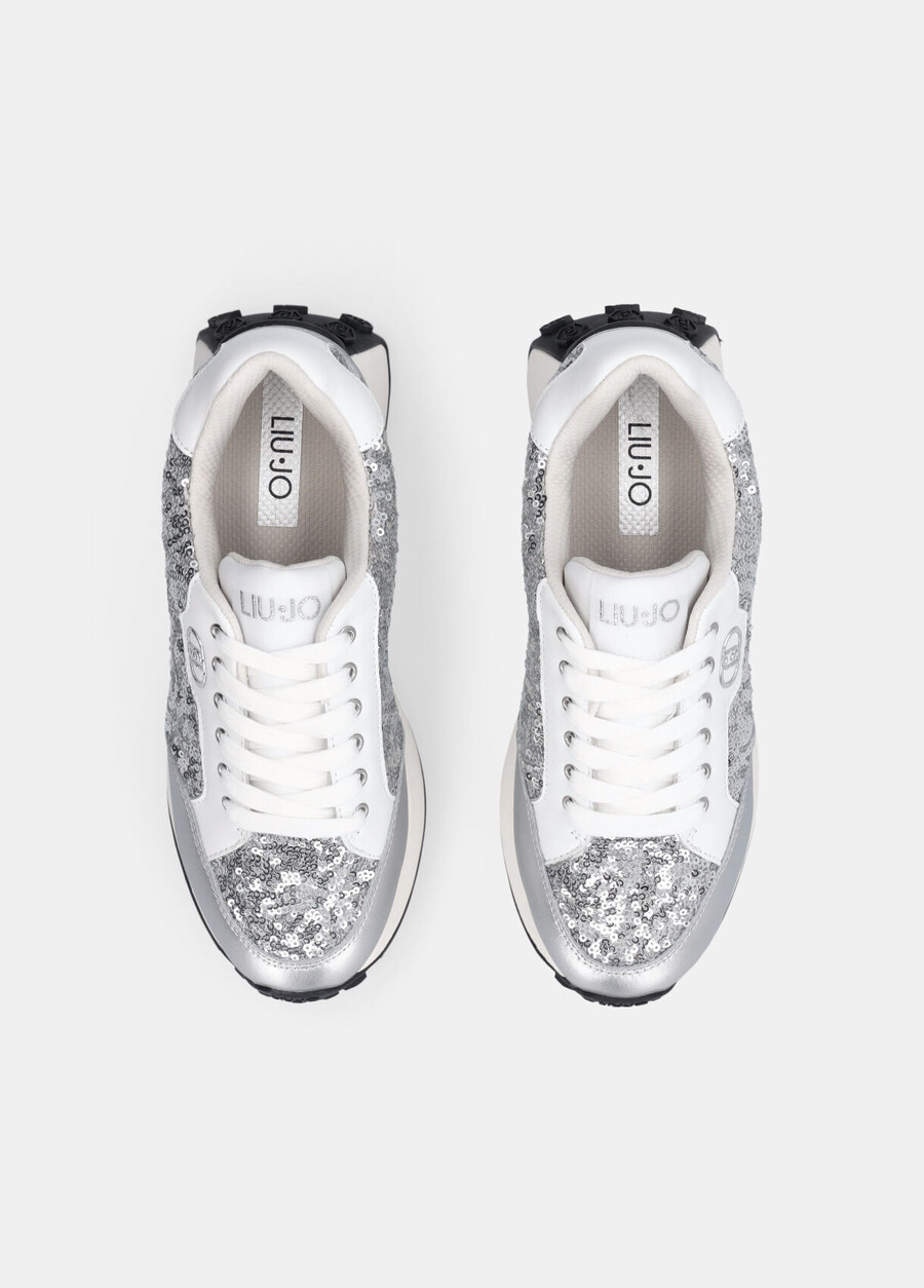 sneakers with all-over glitter