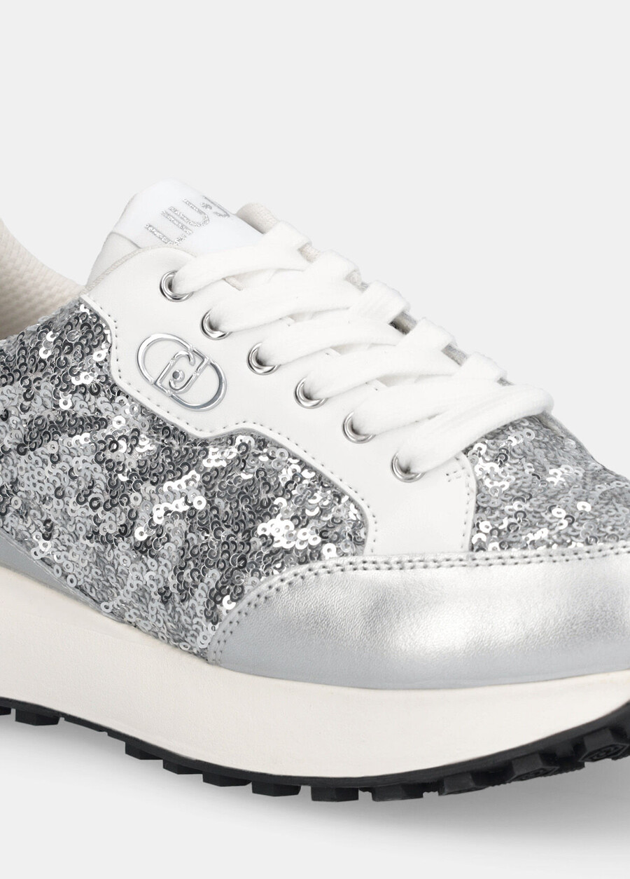 sneakers with all-over glitter