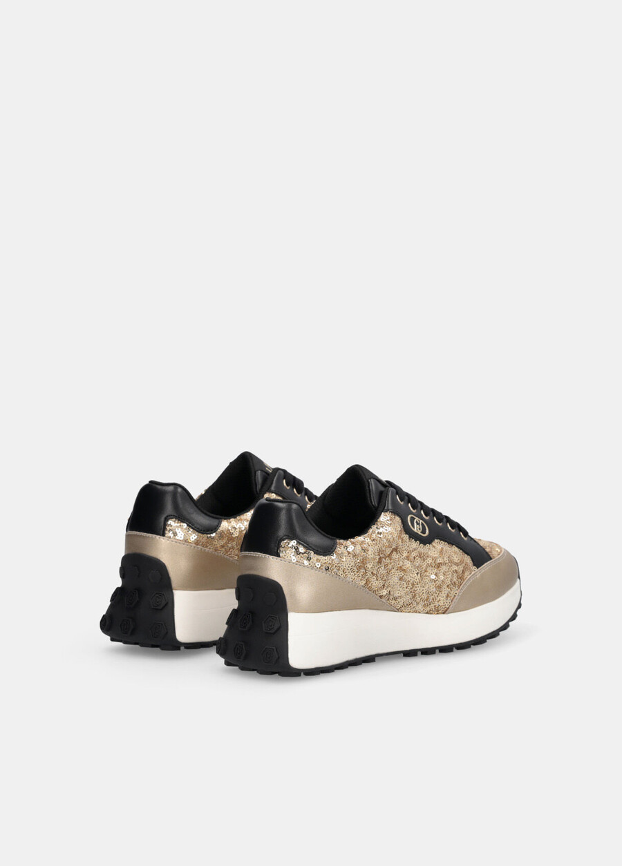 sneakers with all-over glitter