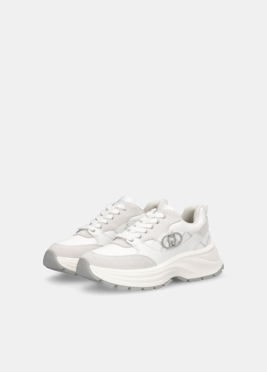 suede and leather sneakers