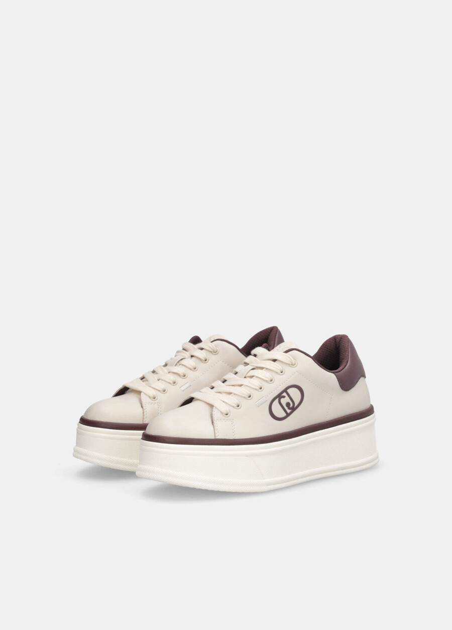platform sneakers with logo