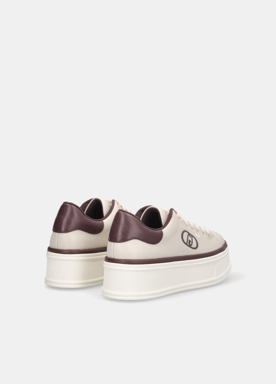 platform sneakers with logo