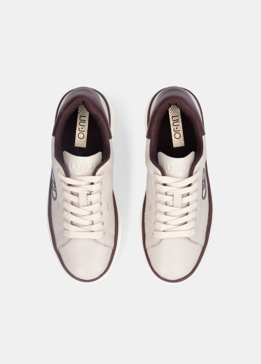 platform sneakers with logo