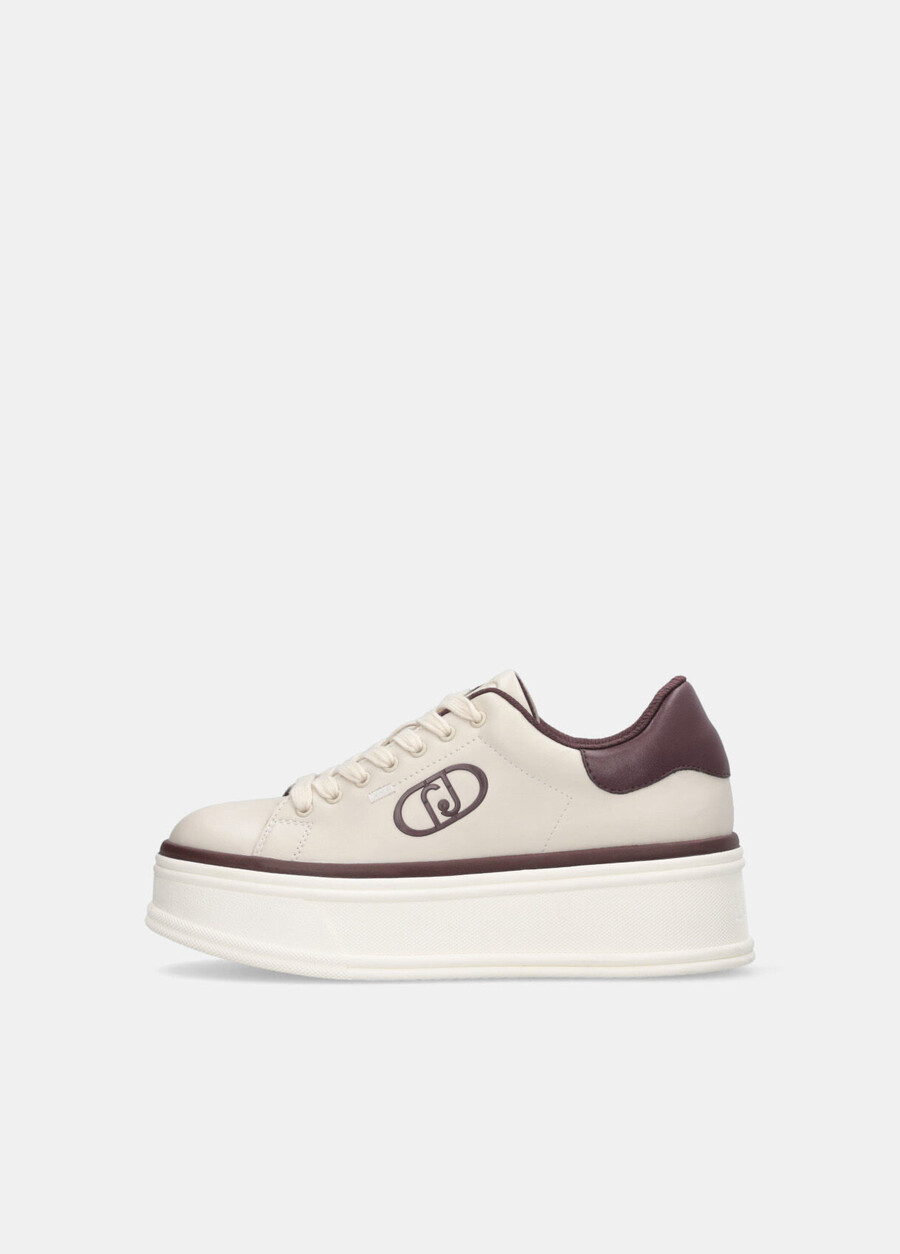 platform sneakers with logo