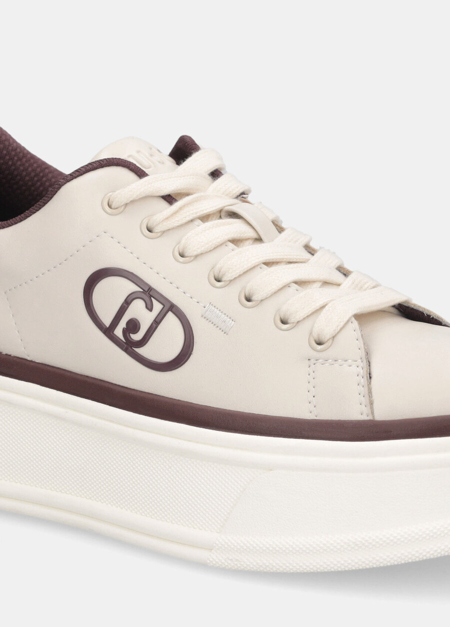 platform sneakers with logo