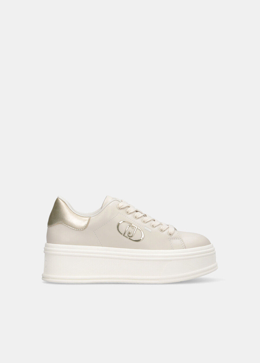 leather platform sneakers