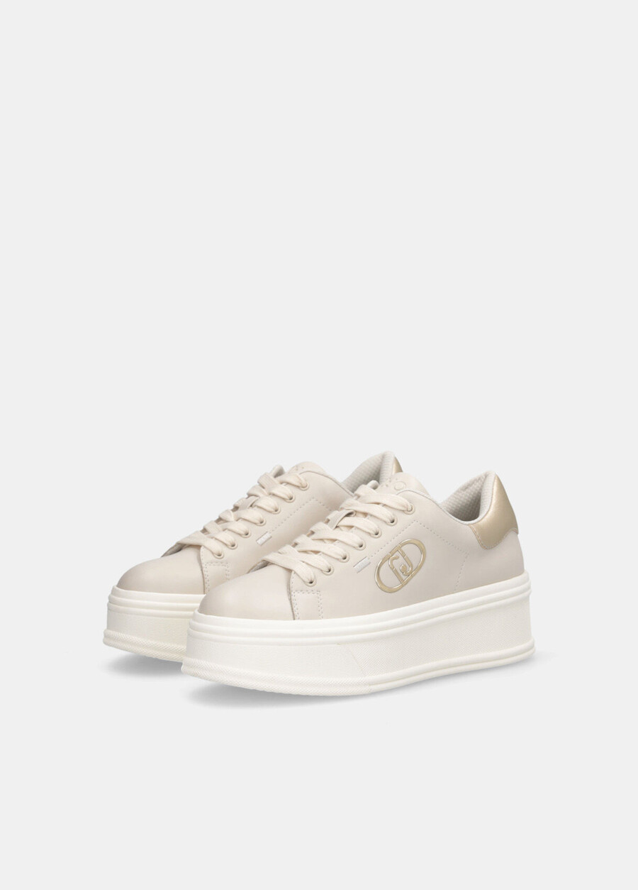 leather platform sneakers
