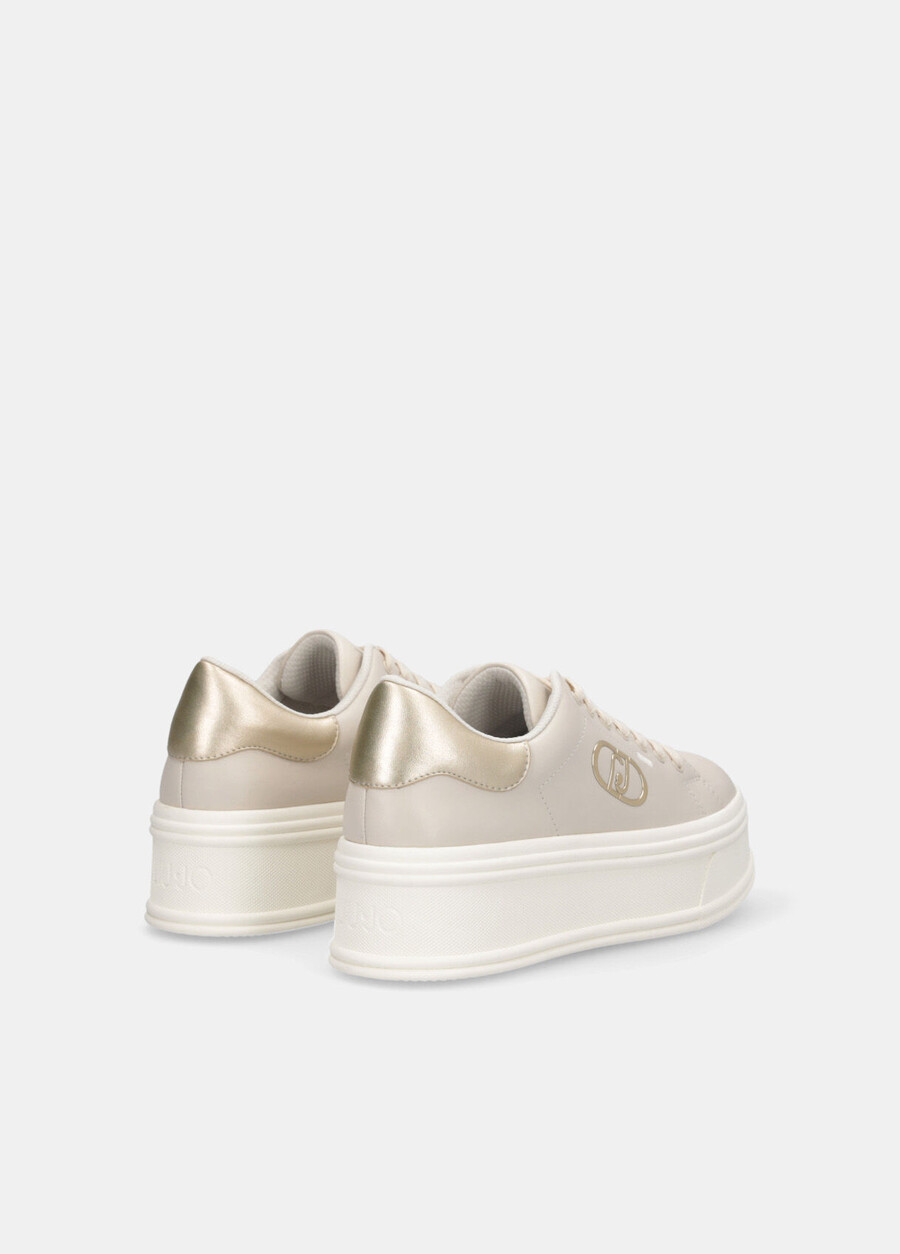 leather platform sneakers
