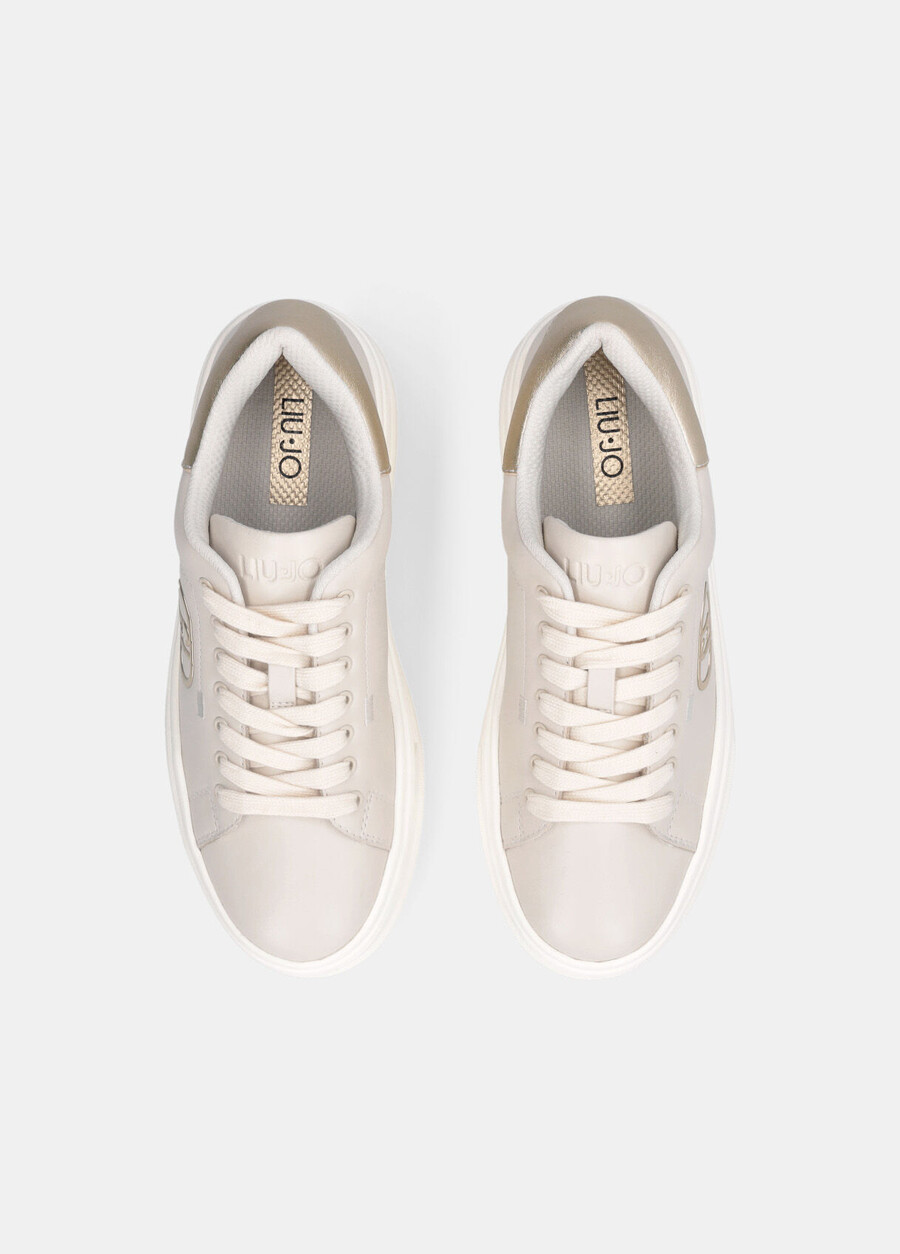 leather platform sneakers