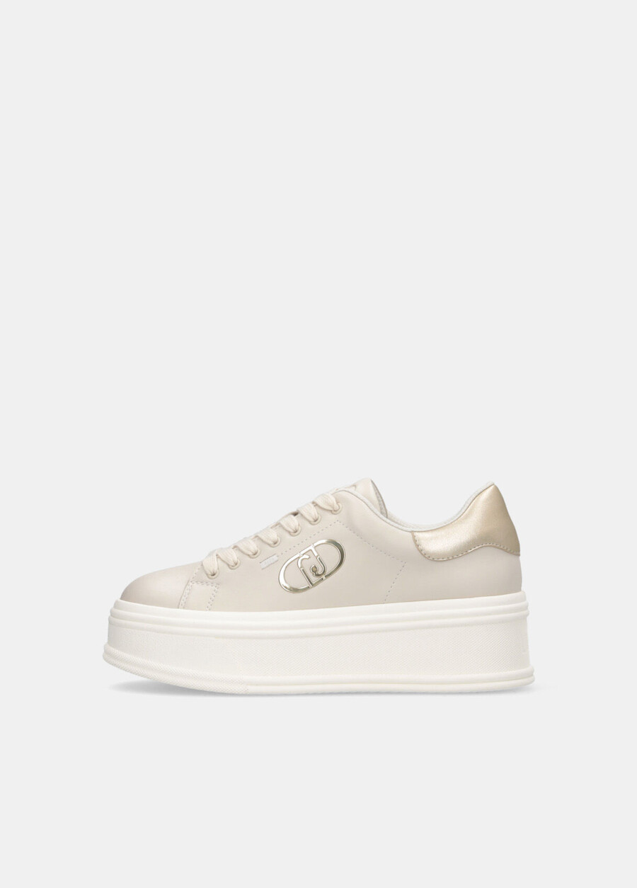 leather platform sneakers