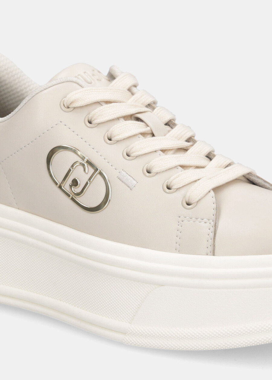 leather platform sneakers