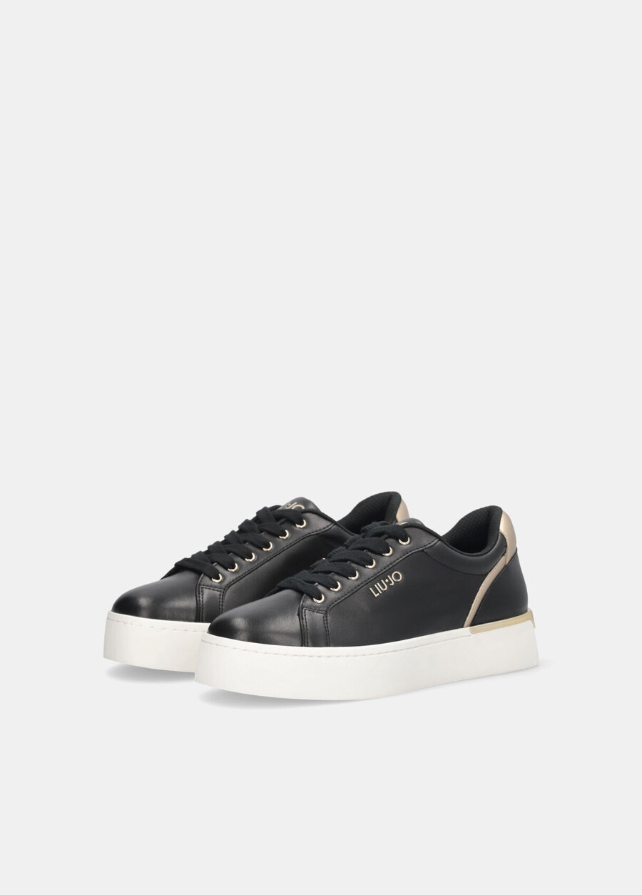 leather platform sneakers