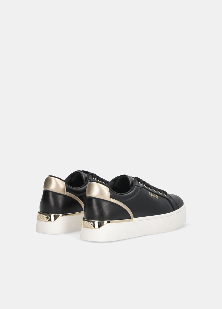 leather platform sneakers