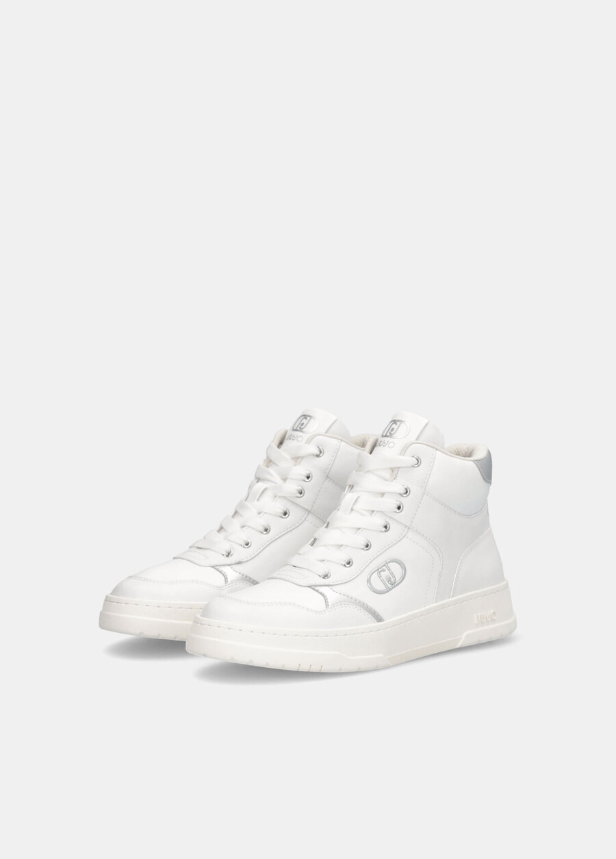 leather basketball sneakers