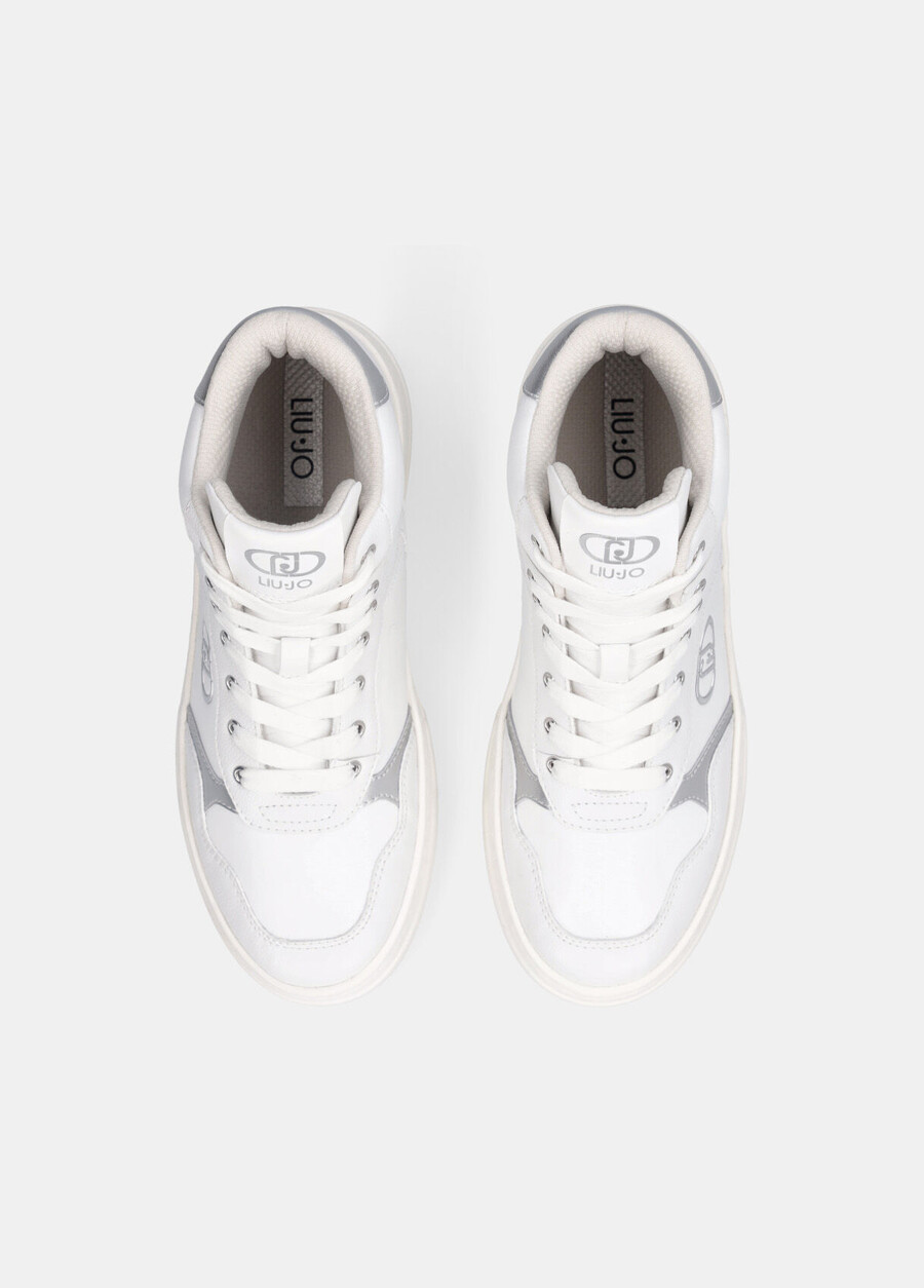 leather basketball sneakers