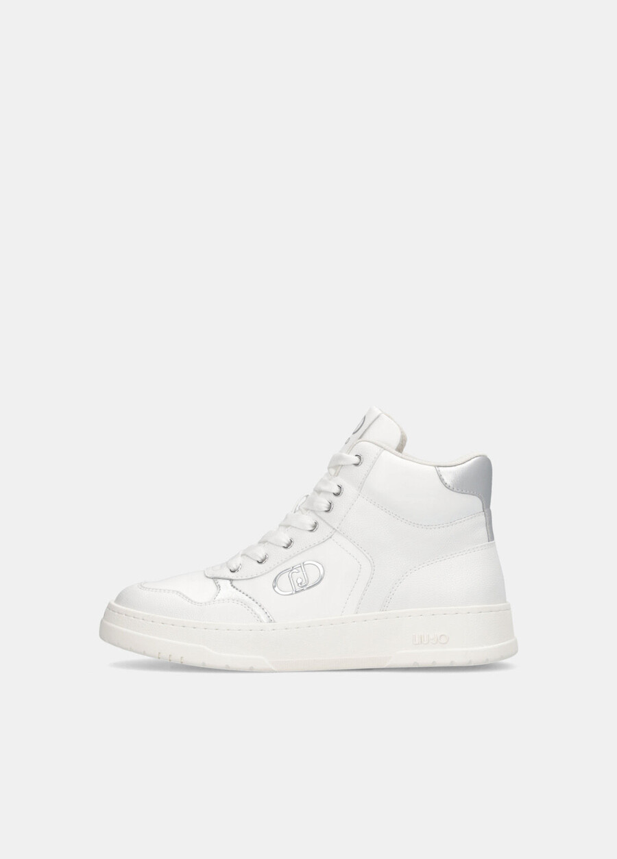 leather basketball sneakers