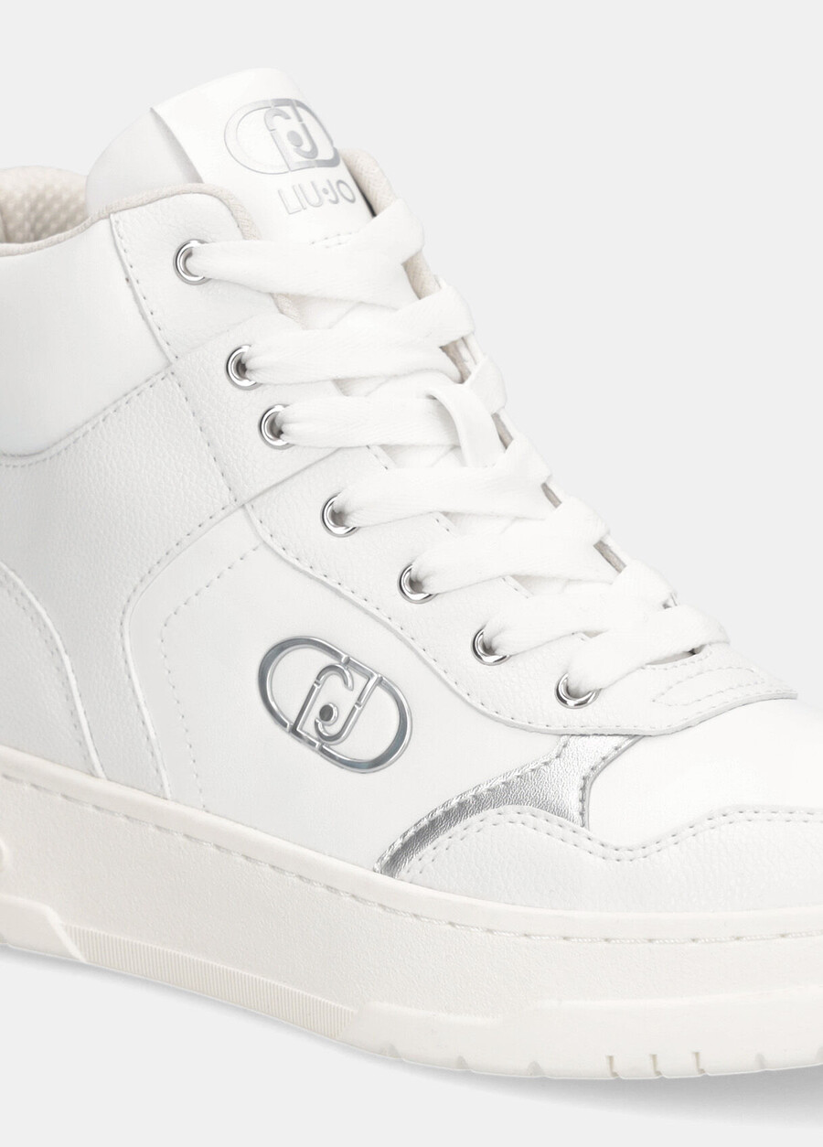 leather basketball sneakers