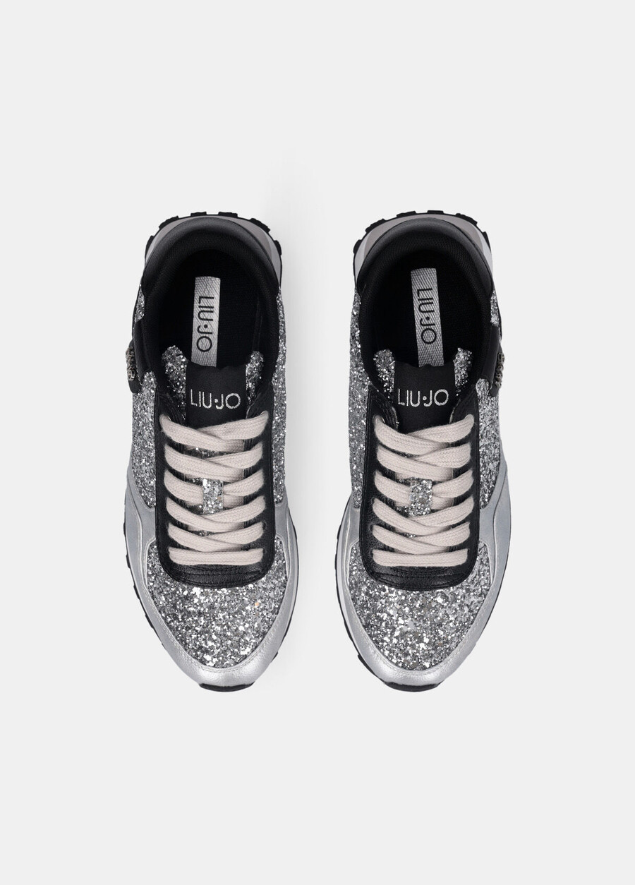 sneakers with full glitter