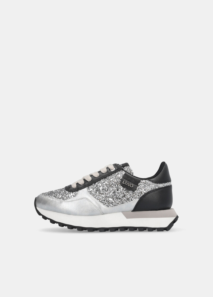 sneakers with full glitter
