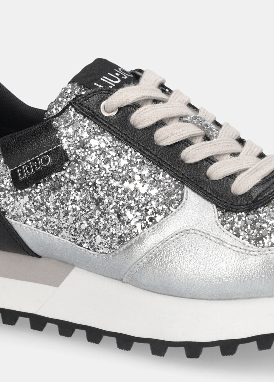 sneakers with full glitter