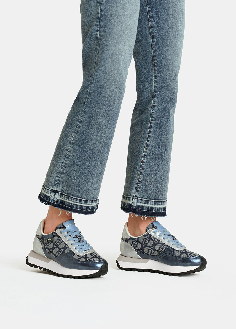 sneakers with jacquard monogram