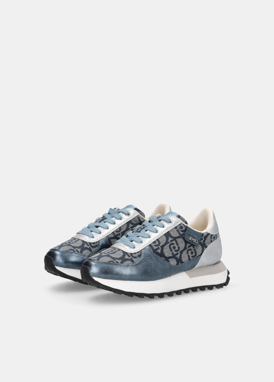 sneakers with jacquard monogram