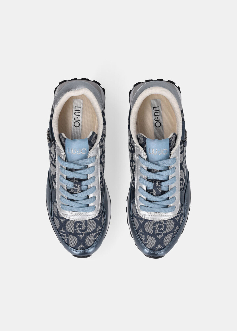 sneakers with jacquard monogram