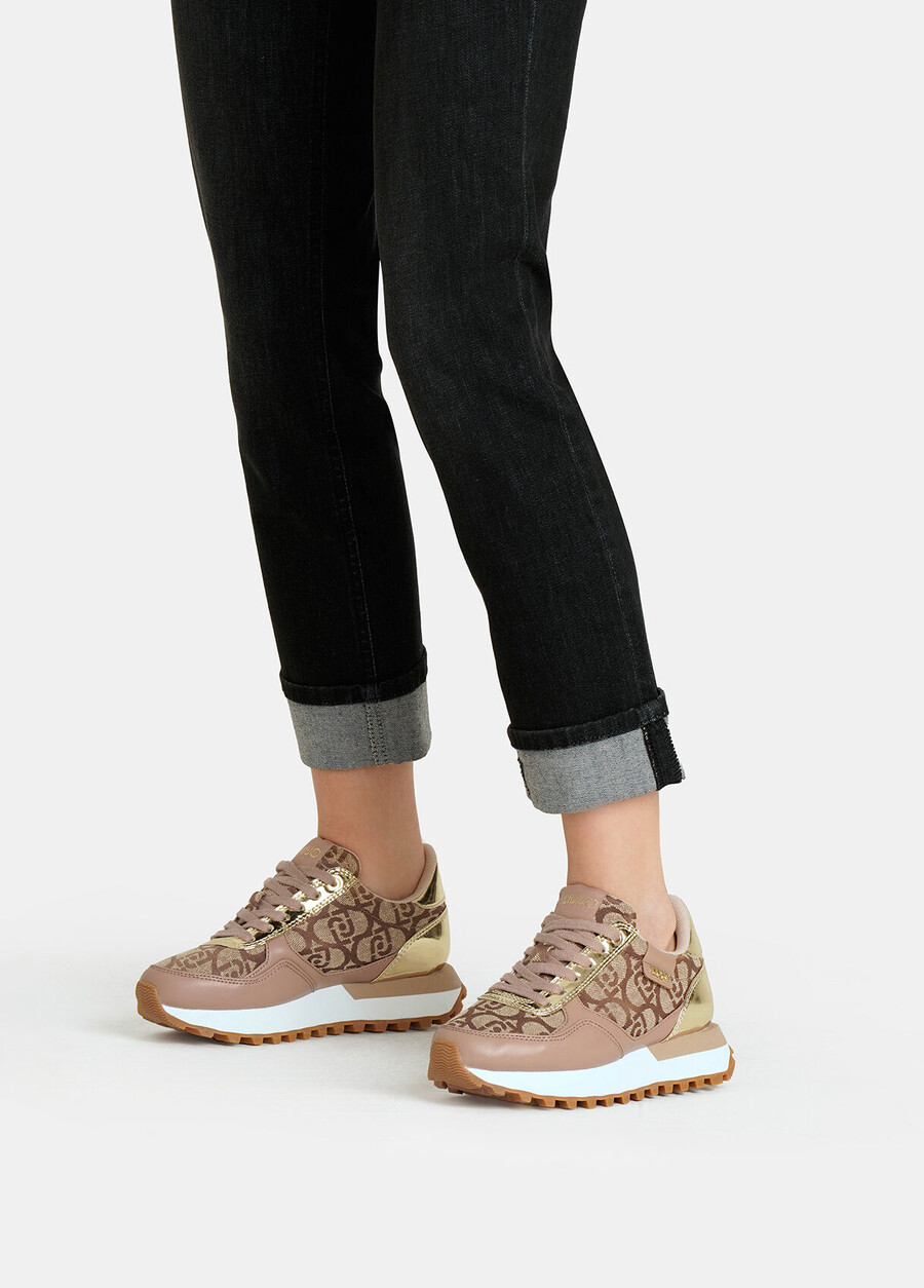 sneakers with jacquard monogram