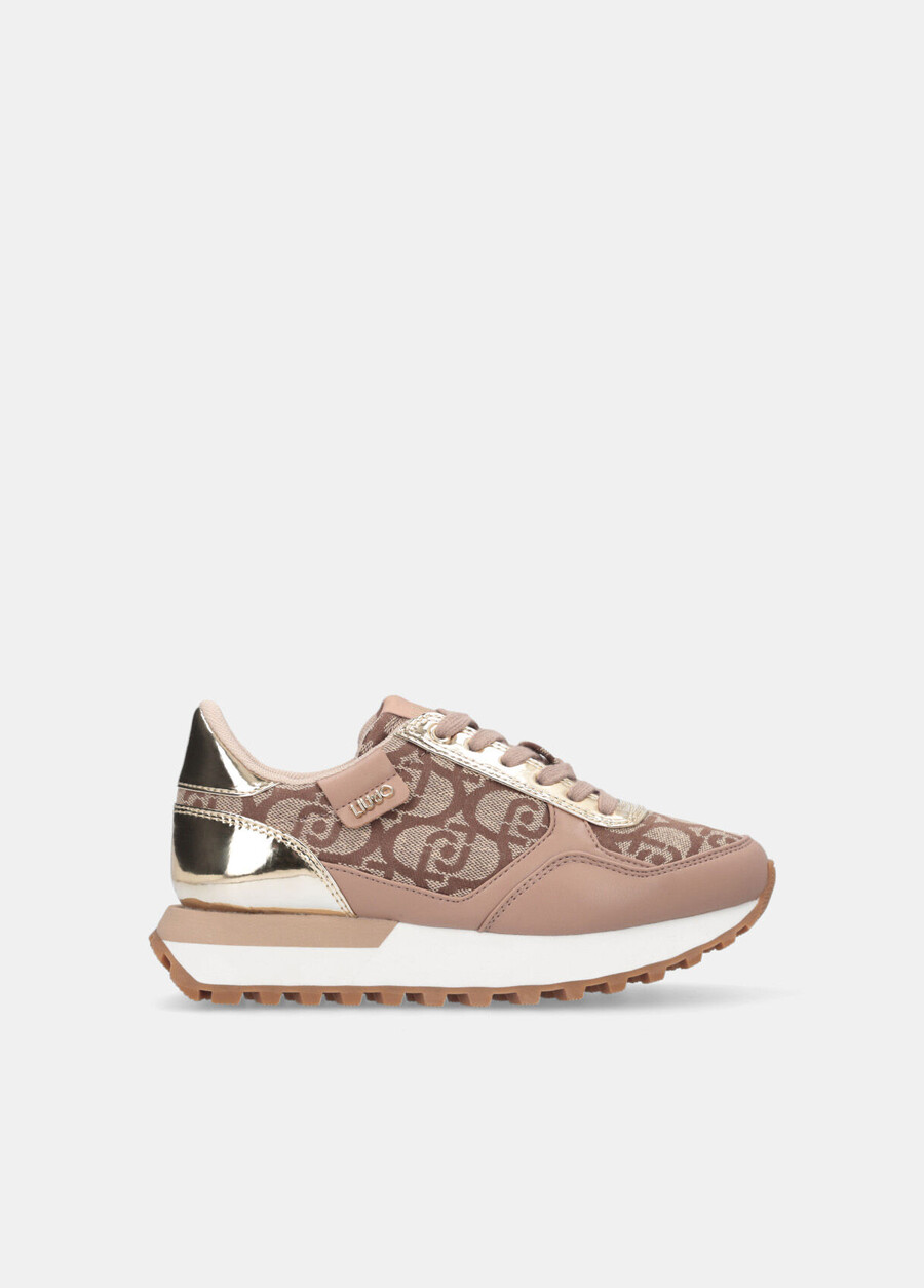sneakers with jacquard monogram