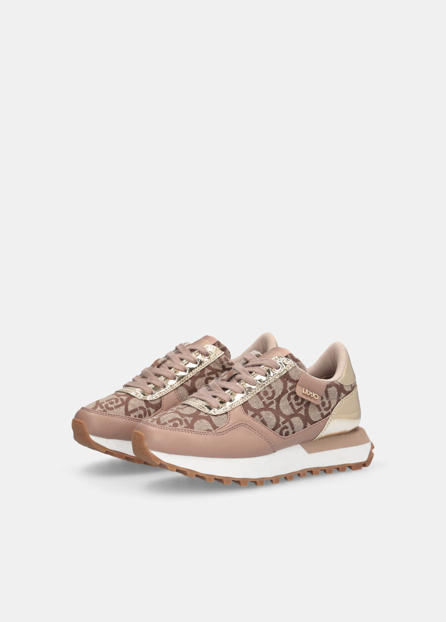 sneakers with jacquard monogram