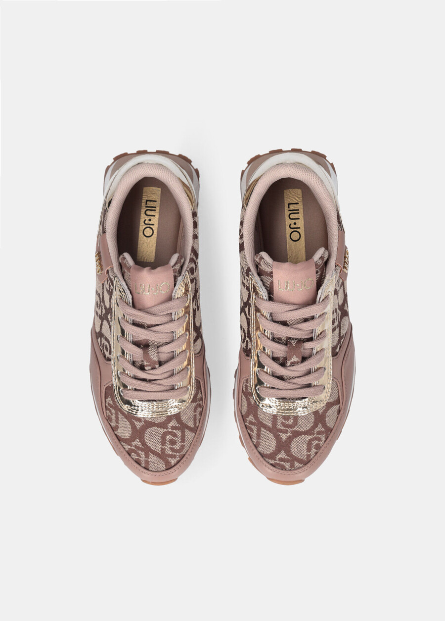 sneakers with jacquard monogram