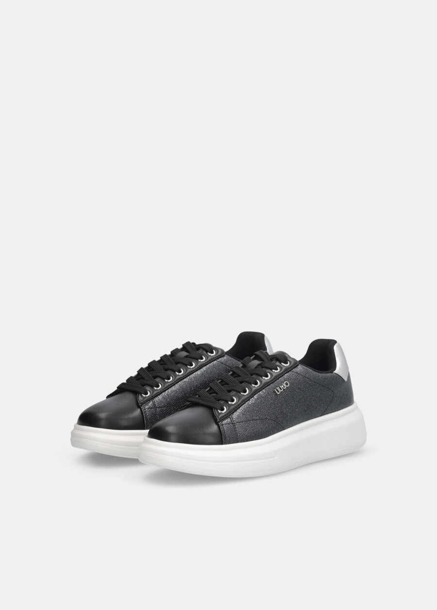 platform sneakers with logo