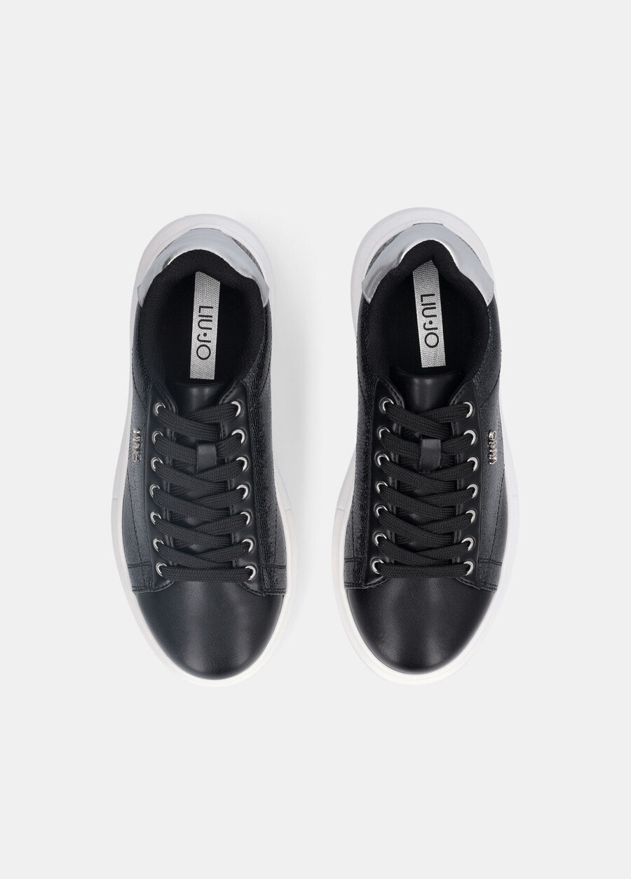 platform sneakers with logo