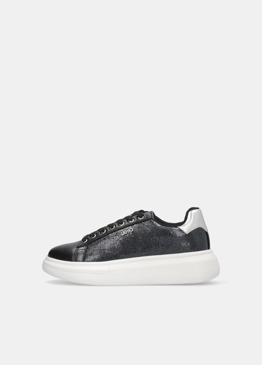 platform sneakers with logo