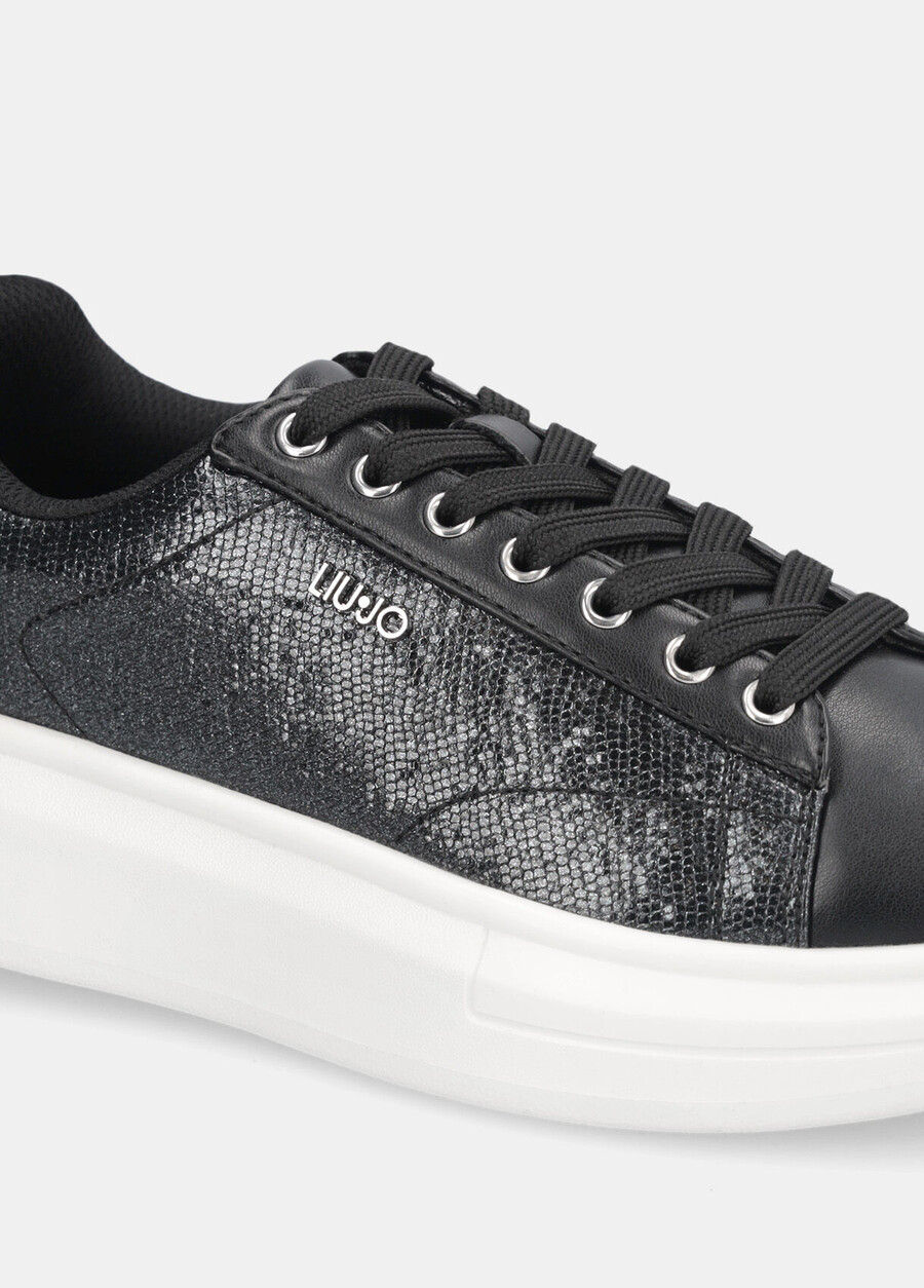 platform sneakers with logo