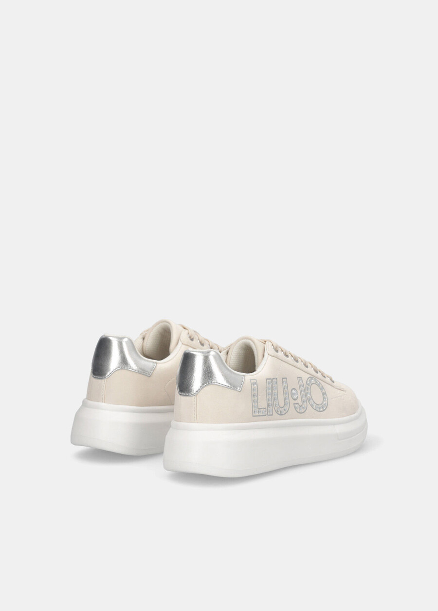 sneakers with jewel logo