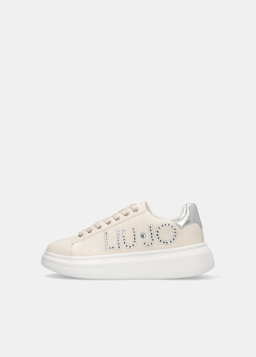 sneakers with jewel logo