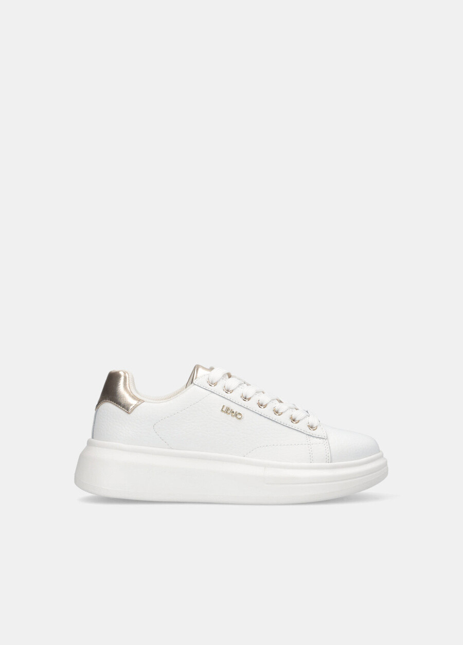 drummed leather sneakers