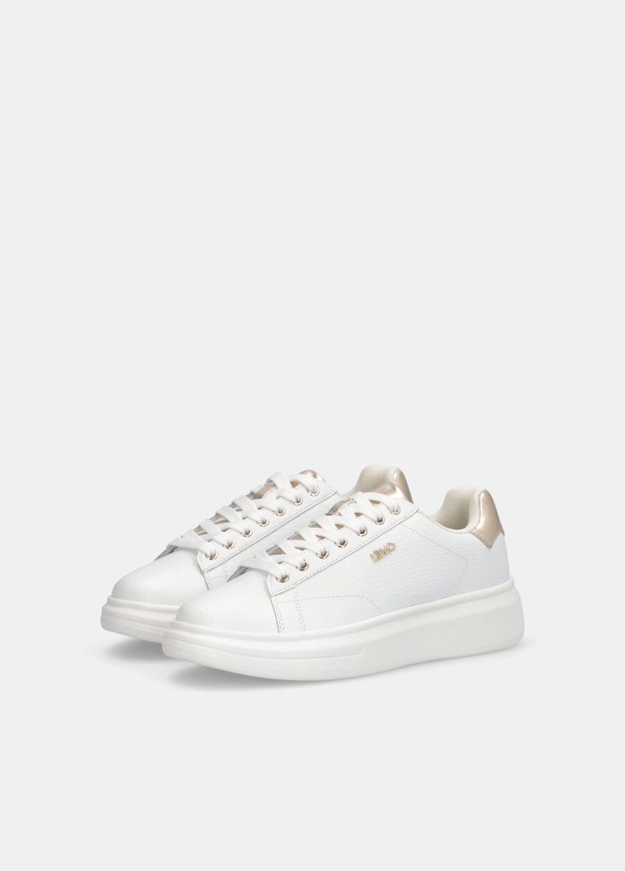 drummed leather sneakers