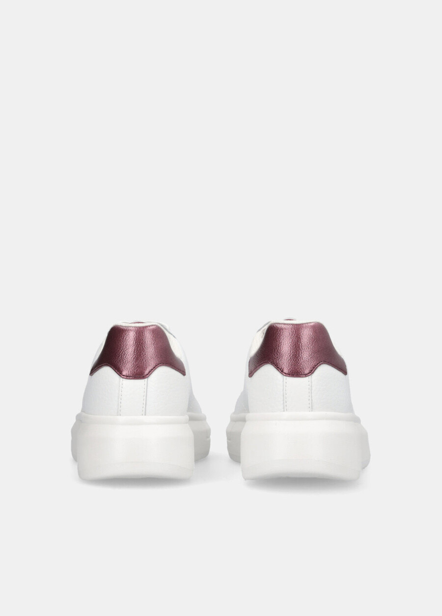 drummed leather sneakers