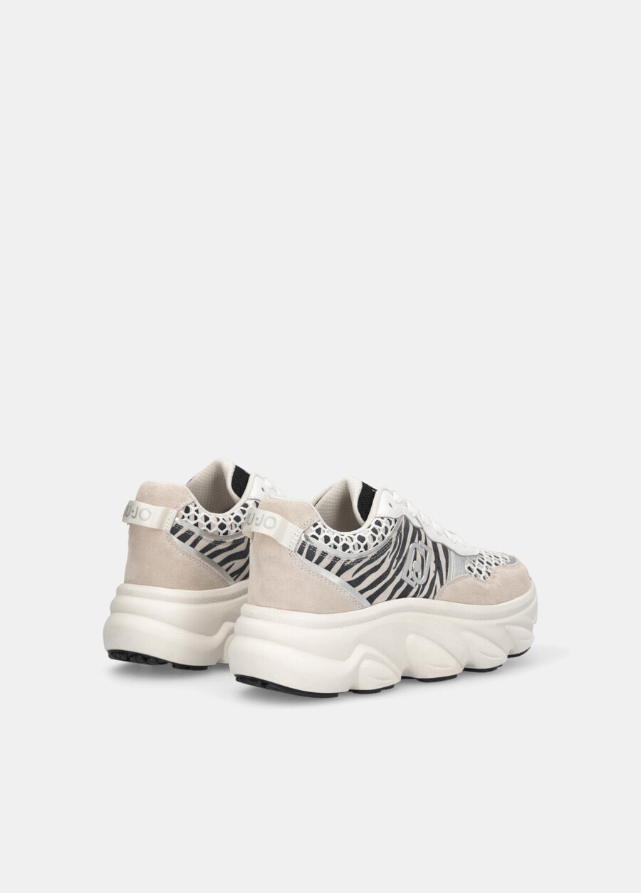 chunky animal-print sneakers