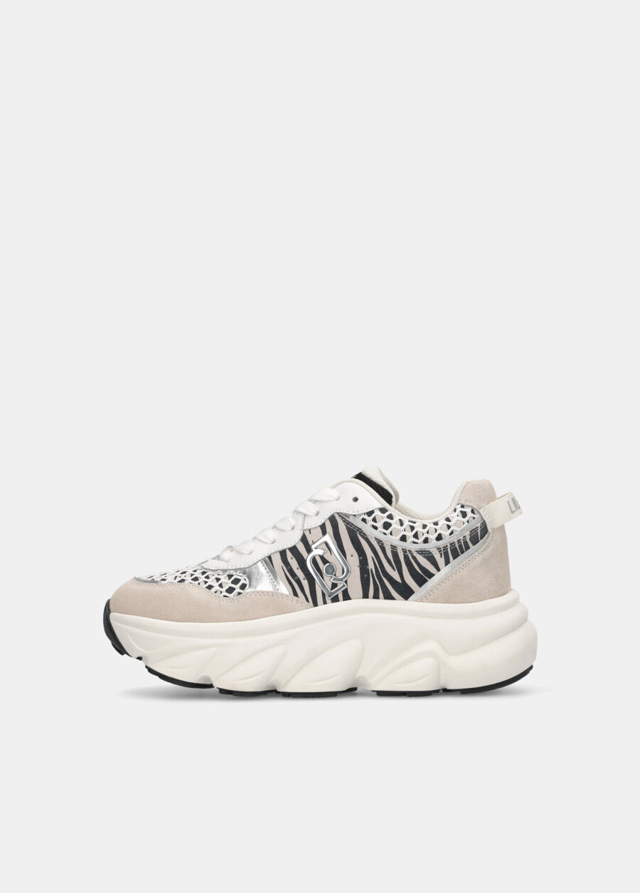 chunky animal-print sneakers