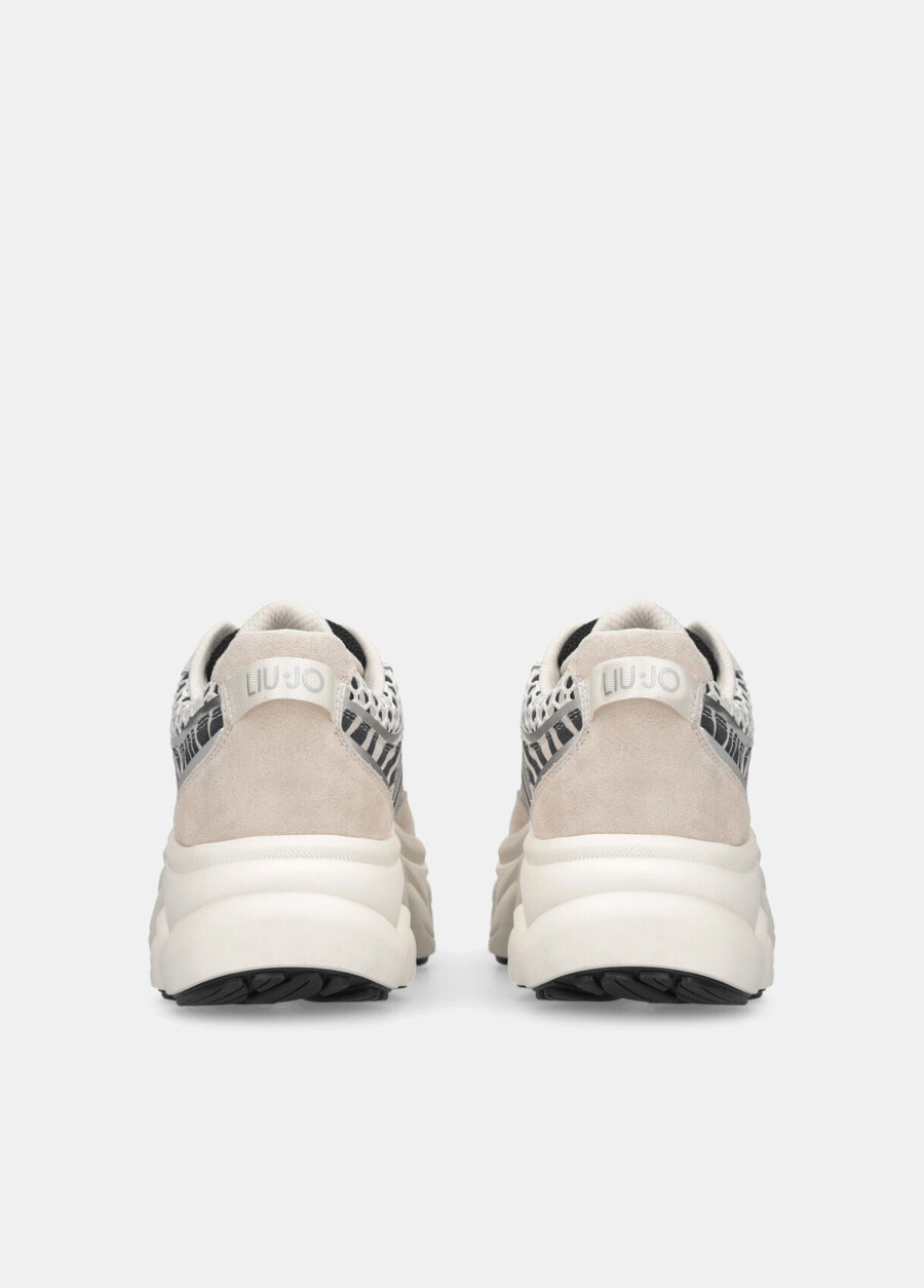 chunky animal-print sneakers